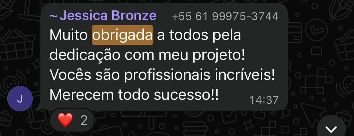 Depoimento de cliente